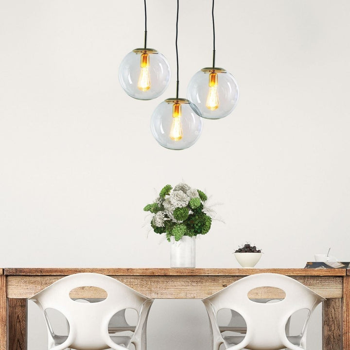 Oriel NEWTON - 250/300/400mm 1 Light Clear Glass Pendant-Oriel Lighting-Ozlighting.com.au