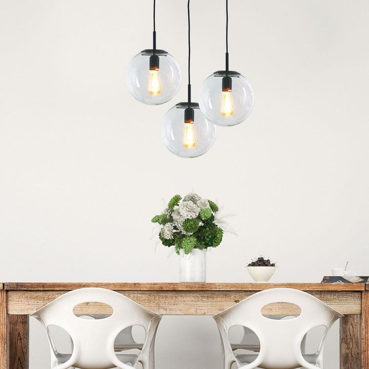 Oriel NEWTON - 250/300/400mm 1 Light Clear Glass Pendant-Oriel Lighting-Ozlighting.com.au