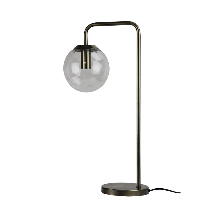 Oriel NEWTON - Contemporary Clear Glass Table Lamp-Oriel Lighting-Ozlighting.com.au