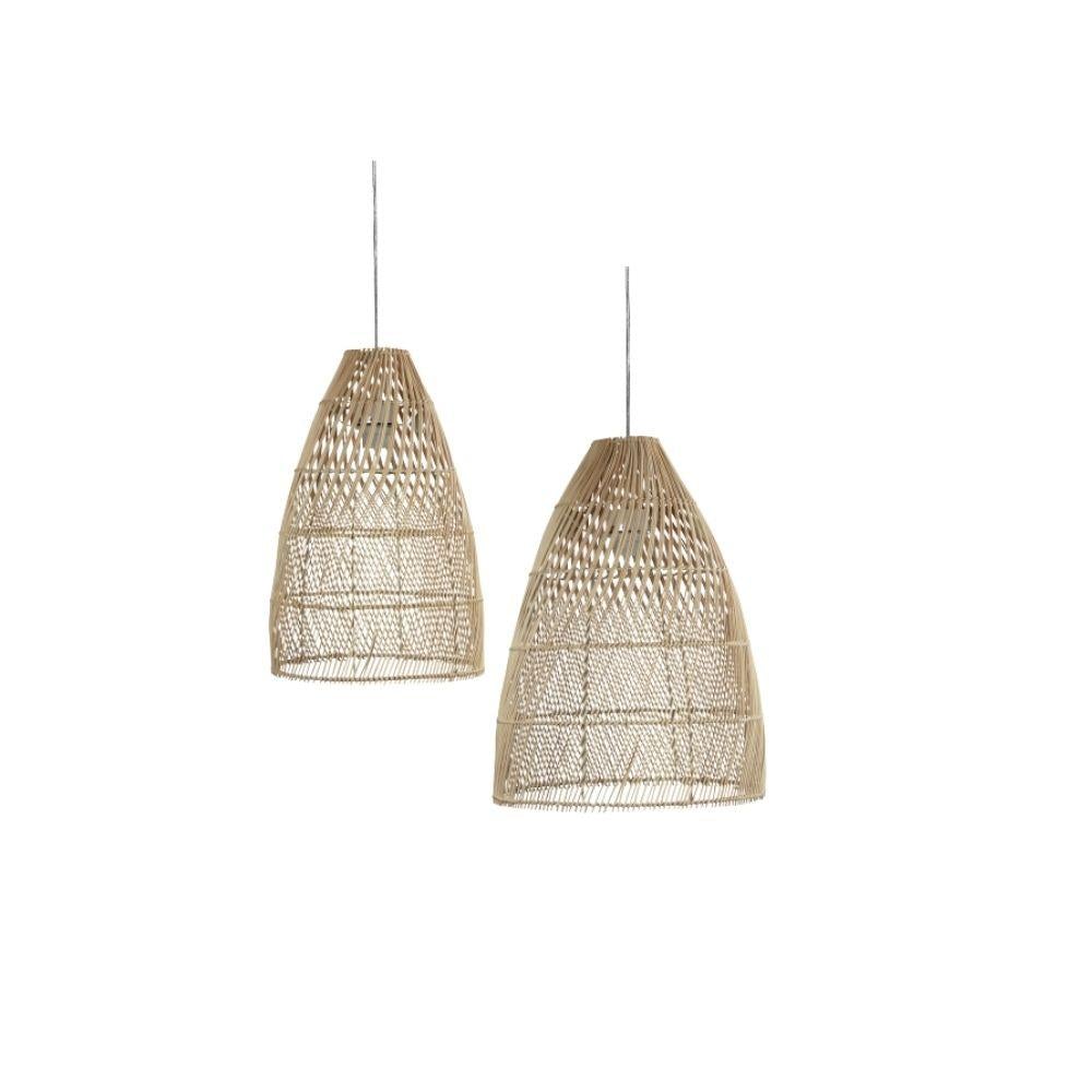 Oriel ODEN - 1 Light Rattan Pendant Light Shade Only - SUSPENSION REQUIRED-Oriel Lighting-Ozlighting.com.au