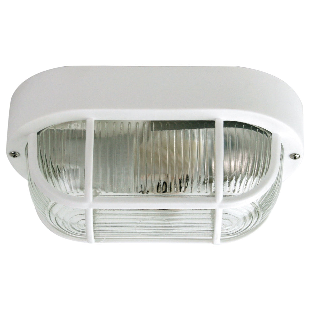 Oriel OSMO - Oval Acrylic Outdoor Exterior Bulkhead Bunker Light IP44-Oriel Lighting-Ozlighting.com.au