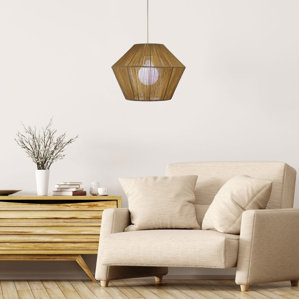 Oriel PADANG - 1 Light String Pendant Shade Only - SUSPENSION REQUIRED-Oriel Lighting-Ozlighting.com.au