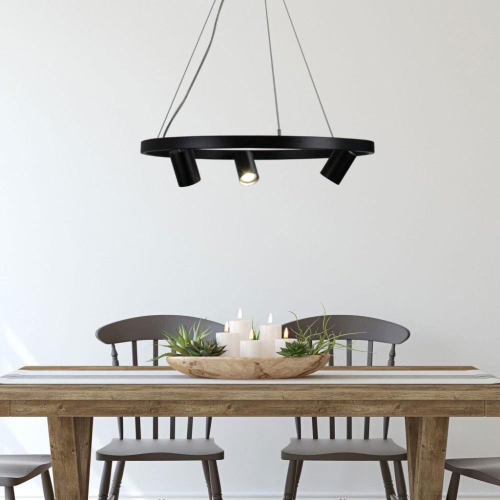 Oriel PANO - 3/6 Light Adjustable Spot Pendant Light-Oriel Lighting-Ozlighting.com.au