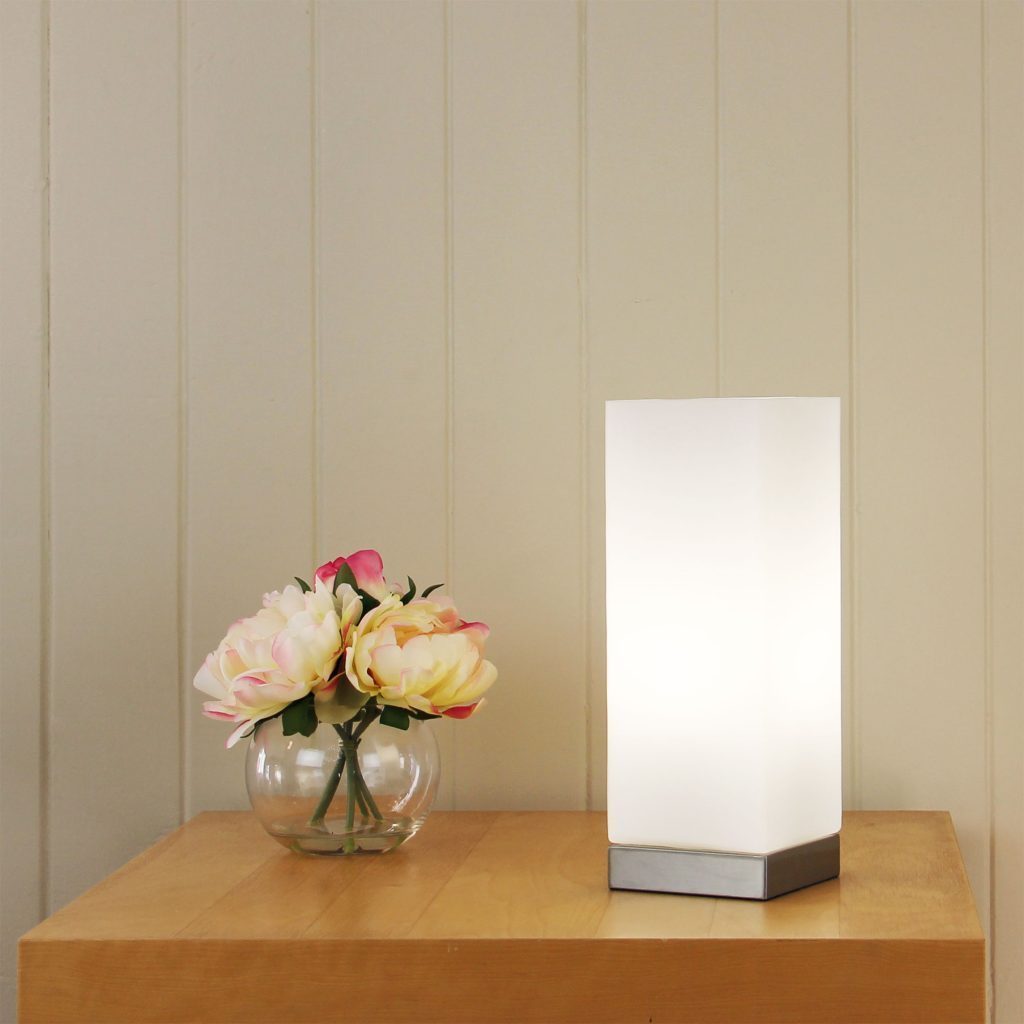 Oriel PEPE - Round/Square Touch Table Lamp-Oriel Lighting-Ozlighting.com.au