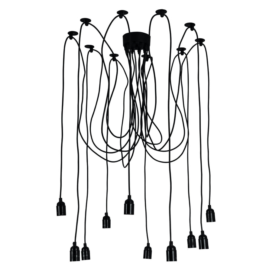 Oriel PHILLY - 10 Light Industrial Multi Suspension Pendant-Oriel Lighting-Ozlighting.com.au