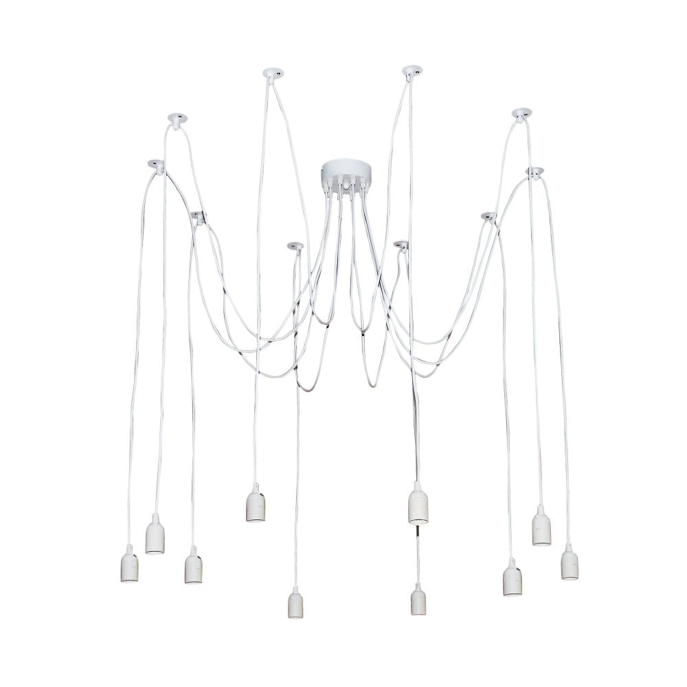 Oriel PHILLY - 180cm 10-Light Retro Industrial Multi Suspension Pendant-Oriel Lighting-Ozlighting.com.au