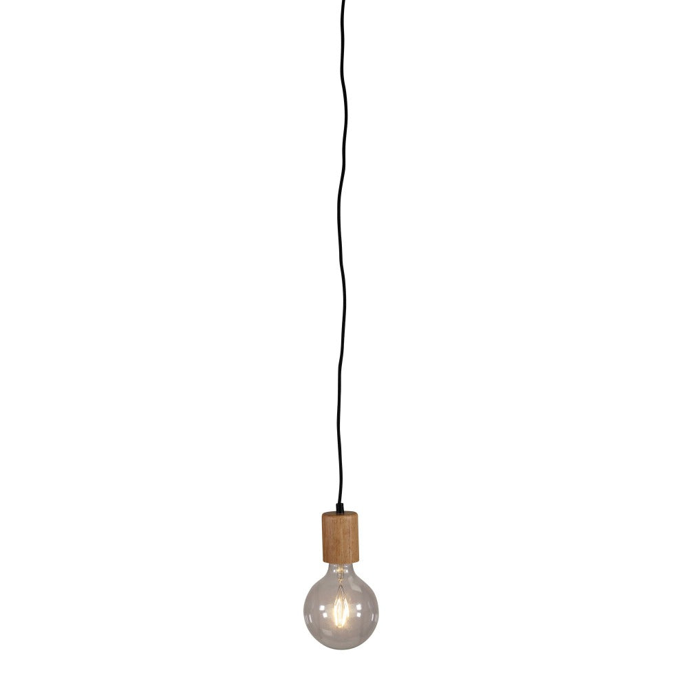 Oriel PLUG - 1 Light Timber Pendant Suspension IP20-Oriel Lighting-Ozlighting.com.au