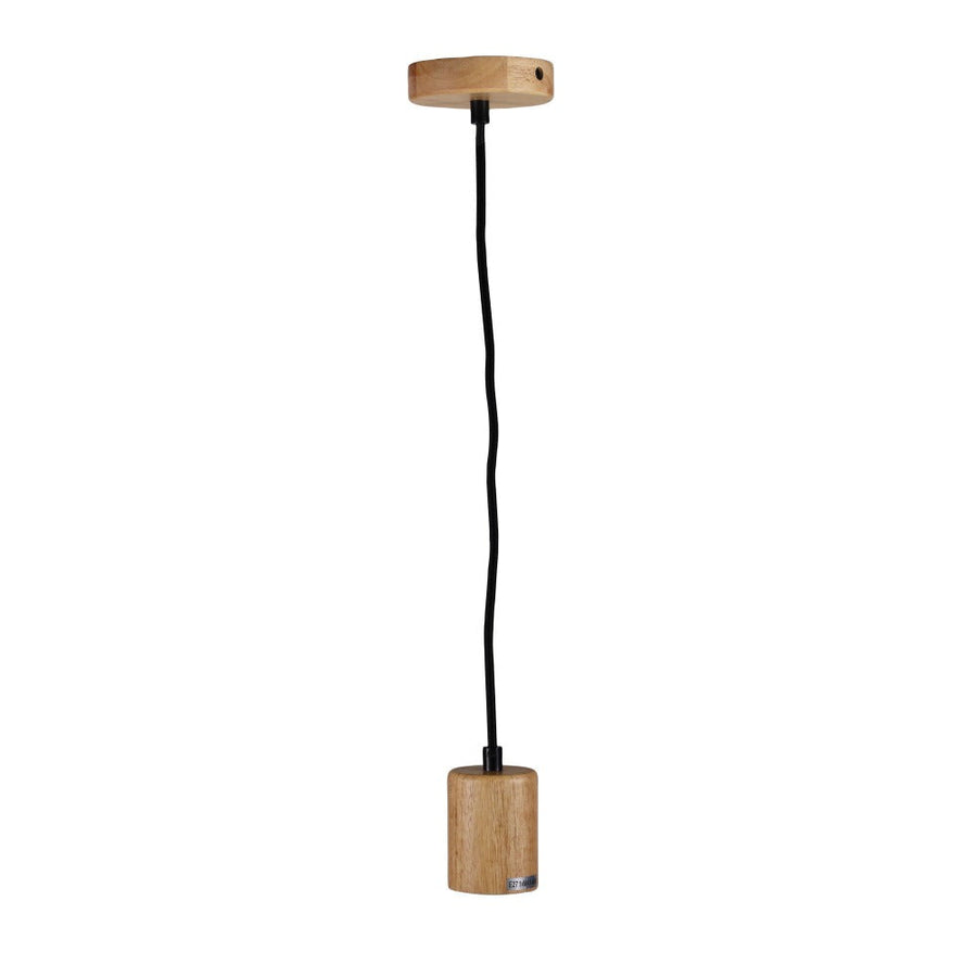 Oriel PLUG - 1 Light Timber Pendant Suspension IP20-Oriel Lighting-Ozlighting.com.au