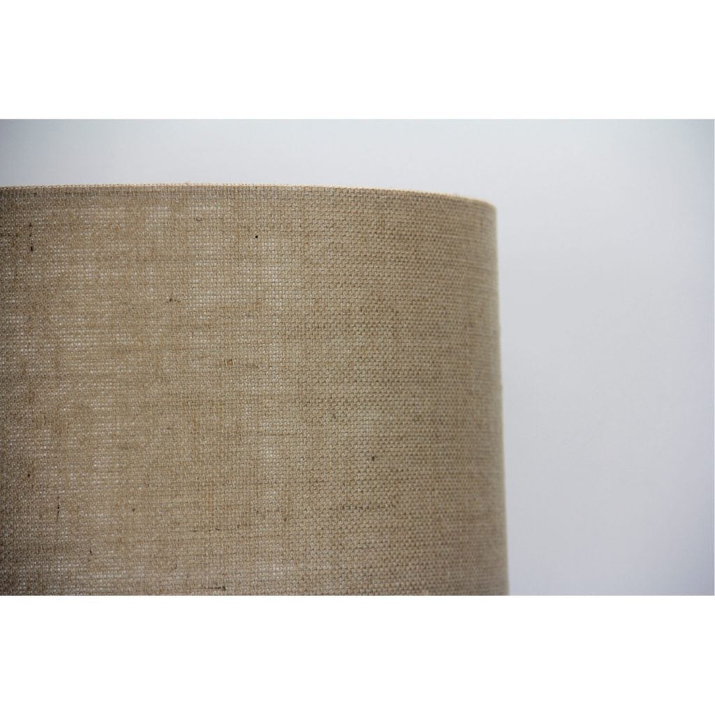 Oriel SHADE - Natural Textured Drum Hessian Shade Only - TABLE LAMP BASE/SUSPENSION REQUIRED-Oriel Lighting-Ozlighting.com.au