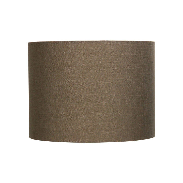 Oriel SHADE - Neutral Textured Drum Shade Only - TABLE LAMP BASE/SUSPENSION REQUIRED-Oriel Lighting-Ozlighting.com.au