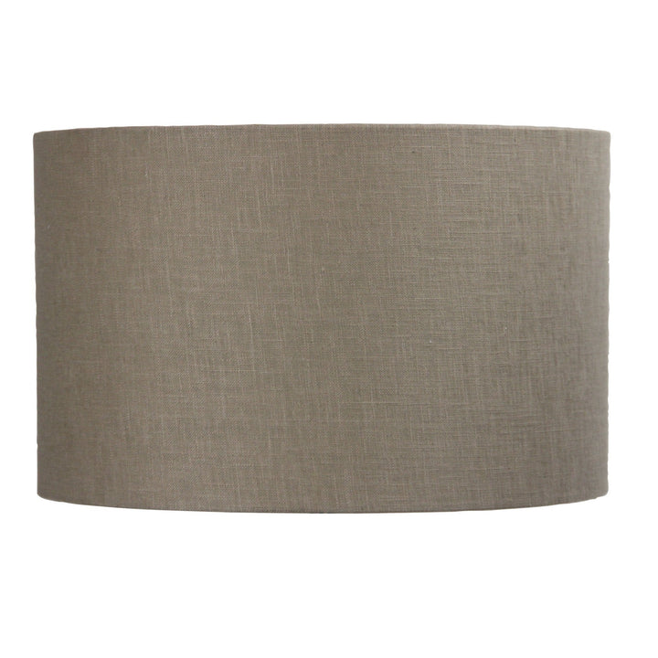 Oriel SHADE - Neutral Textured Drum Shade Only - TABLE LAMP BASE/SUSPENSION REQUIRED-Oriel Lighting-Ozlighting.com.au