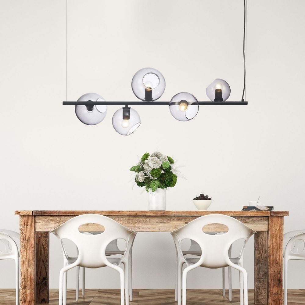 Oriel SINUS - 5 Light Vertical / Horizontal Bar Pendant-Oriel Lighting-Ozlighting.com.au