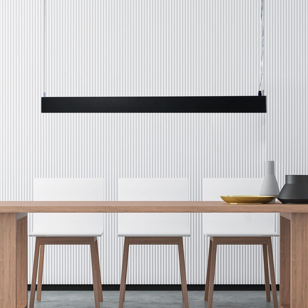 Oriel SLATE - 58W 1200mm Up/Down LED Linear Pendant - 4000K-Oriel Lighting-Ozlighting.com.au