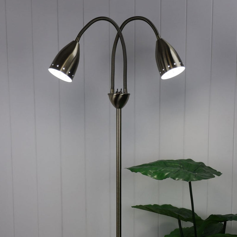 Oriel STAN - Twin Head Floor Lamp-Oriel Lighting-Ozlighting.com.au
