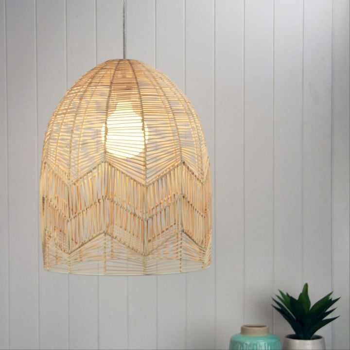 Oriel TANAH - 1 Light Rattan Cane Pendant Shade Only - SUSPENSION REQUIRED-Oriel Lighting-Ozlighting.com.au