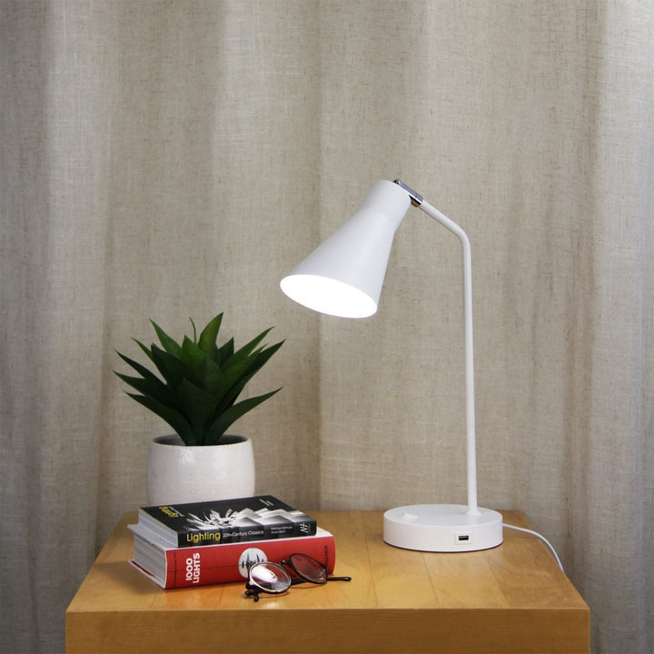 Oriel THOR - Desk And Table Lamp With USB Socket-Oriel Lighting-Ozlighting.com.au