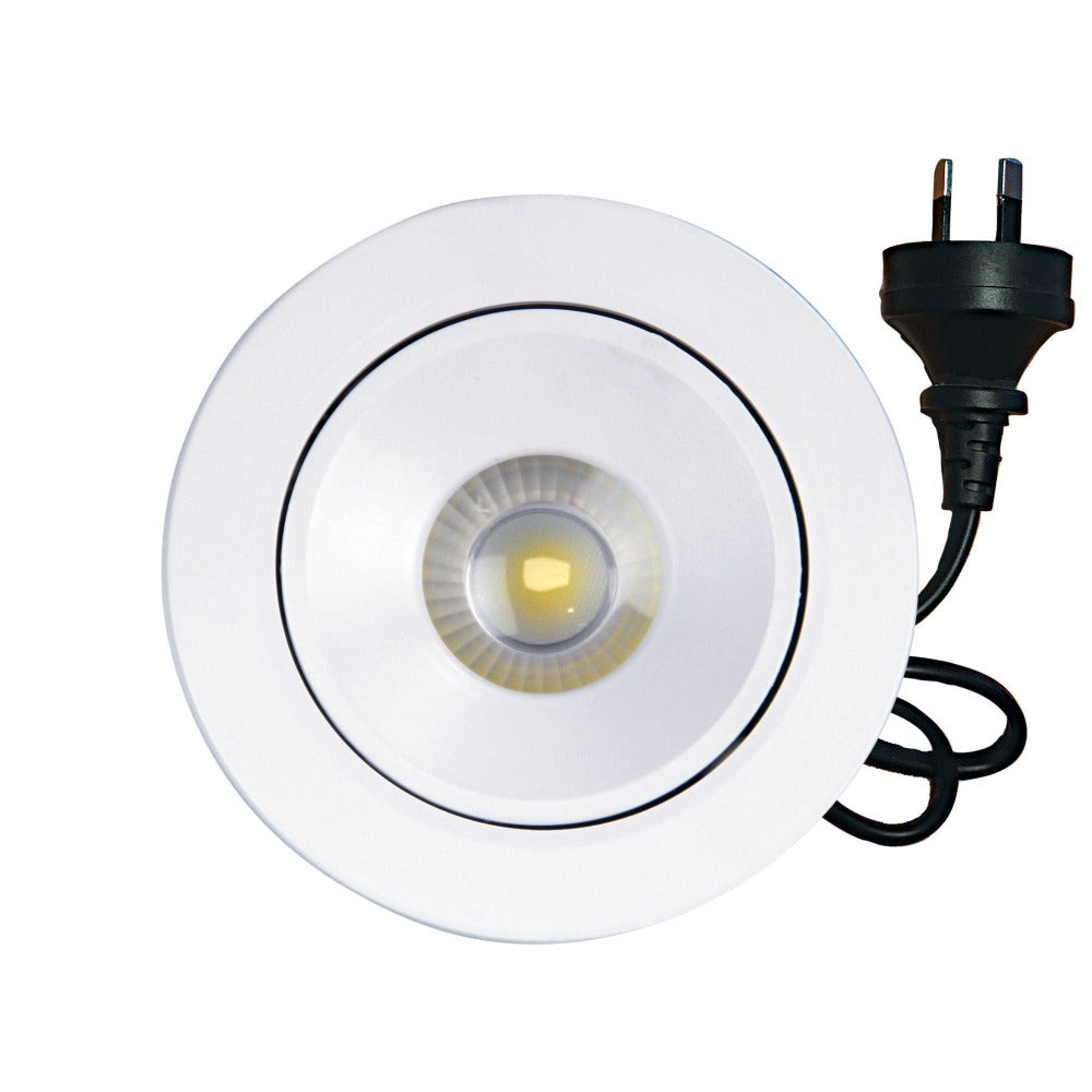 Oriel TITAN - 8W LED Tri-Colour Dimmable Tilt Adjustable Downlight-Oriel Lighting-Ozlighting.com.au