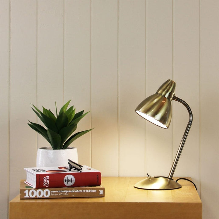 Oriel TRAX - Classic Gooseneck Metal Task Desk And Table Lamp-Oriel Lighting-Ozlighting.com.au