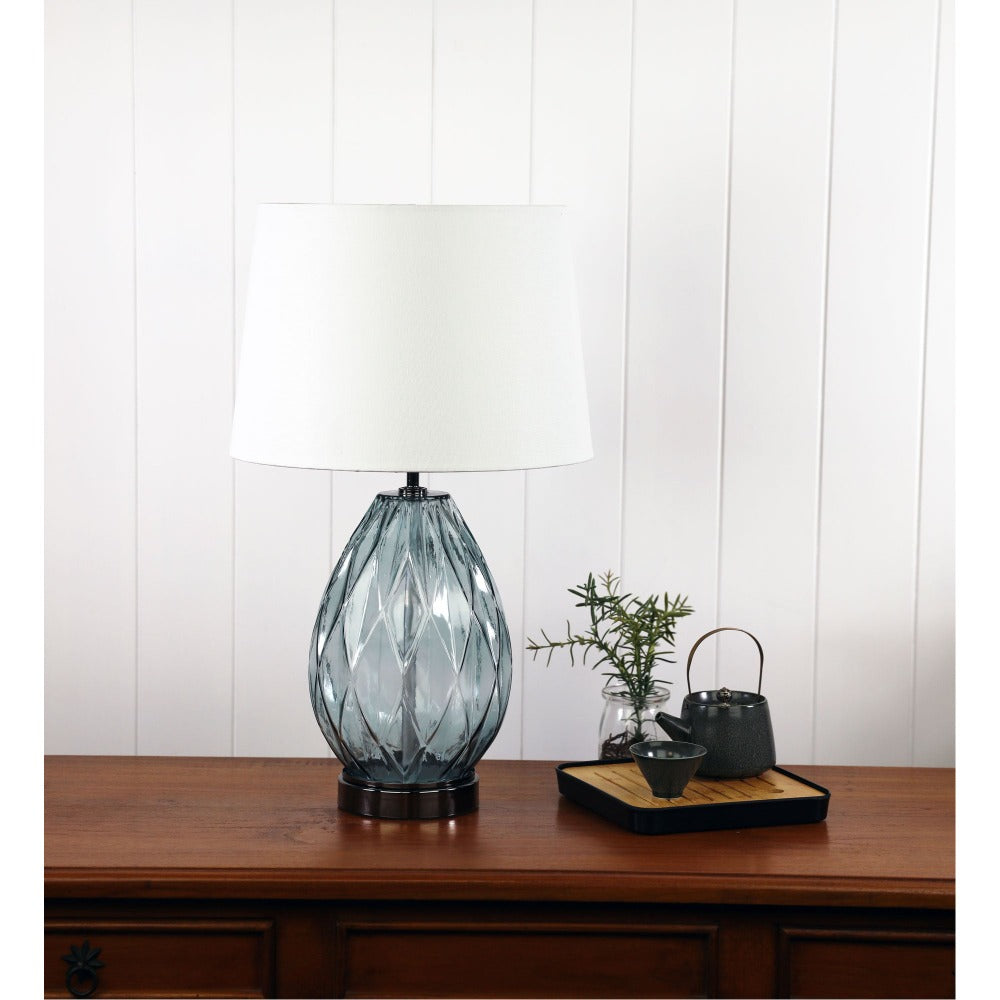 Oriel VENICE - Glass Table Lamp-Oriel Lighting-Ozlighting.com.au