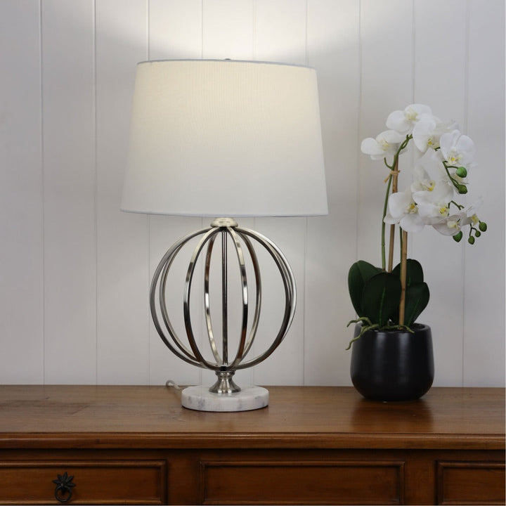 Oriel VINCHY - Metal & Marble Table Lamp-Oriel Lighting-Ozlighting.com.au