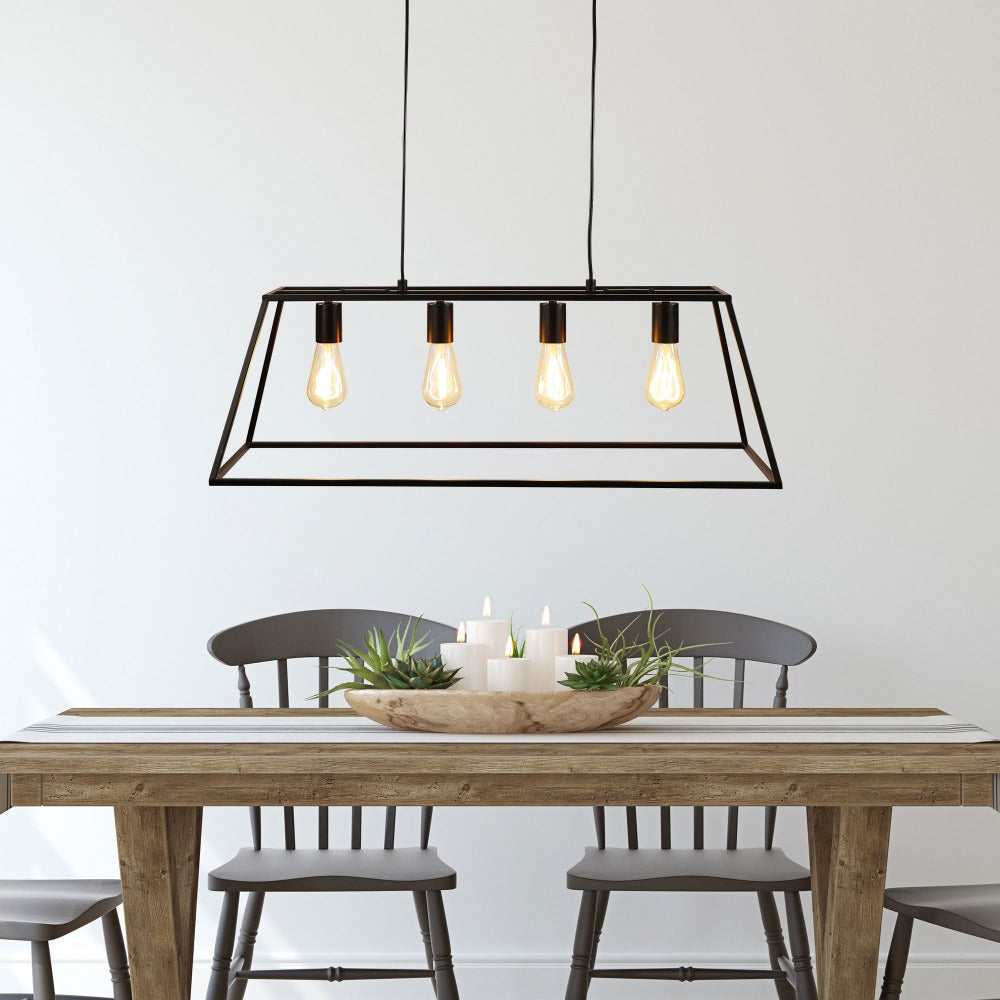 Oriel WAINSCOTT - 4 Light Hamptons Style Classic Pendant IP20-Oriel Lighting-Ozlighting.com.au