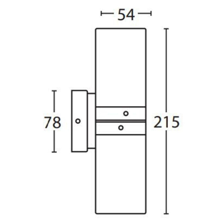 Seaside Lighting BONDI - 2xGU10 Exterior Up/Down Wall Light IP54 - Copper-Seaside Lighting-Ozlighting.com.au