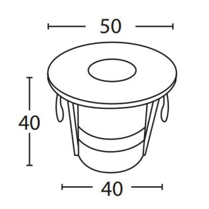 Seaside Lighting BRIGHTON/AIRLIE - Five Pack Round LED Deck Light IP67 Plug'n'Play DIY Kit - 3000K-Seaside Lighting-Ozlighting.com.au