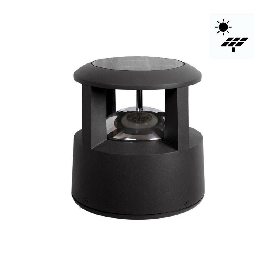 Seaside Lighting RAINBOW - 3.5W Solar Powered IP65 Mini LED Bollard Black - 3000K-Seaside Lighting-Ozlighting.com.au