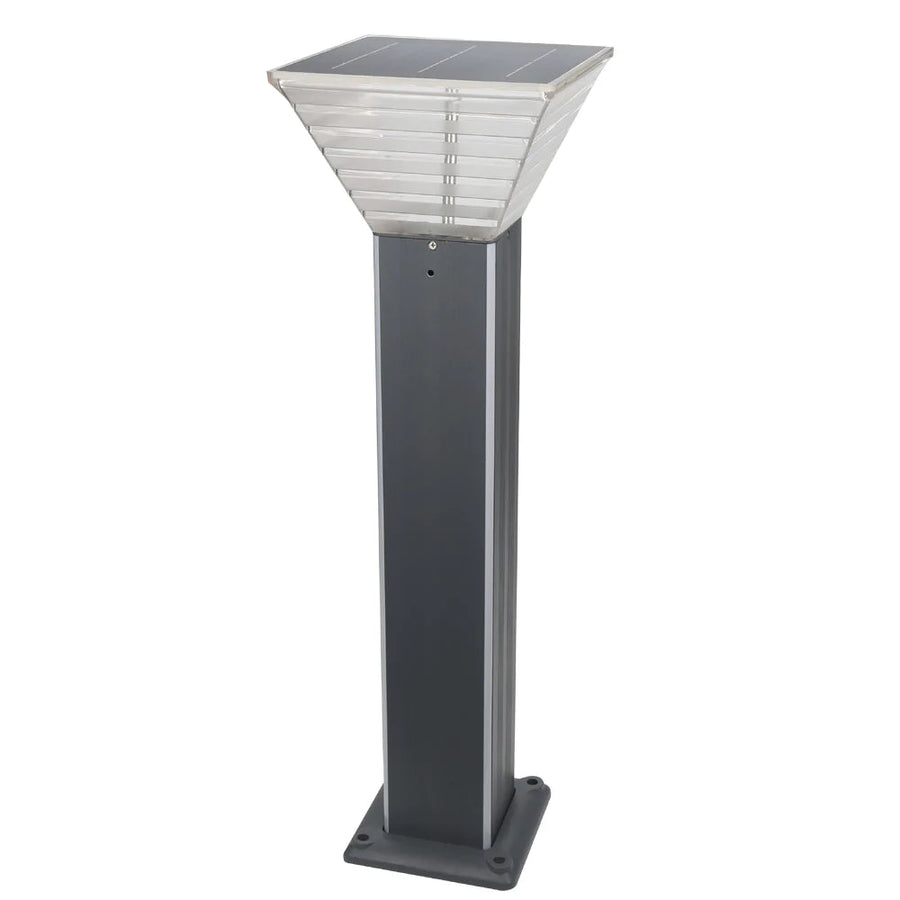 Solar Lighting Direct SLDBL0086-GRY/CW - Solar Powered 4W LED Dual Colour IP65 Industrial Bollard Light-Solar Lighting Direct-Ozlighting.com.au