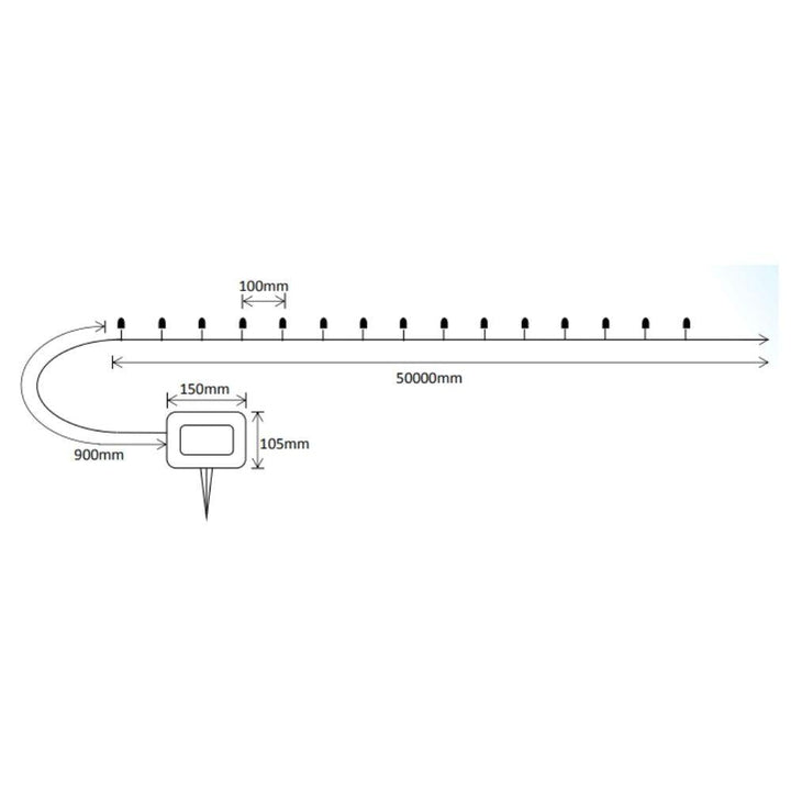 Solar Lighting Direct SLDBLK-500 - Solar Powered 50 Metre IP44 LED Christmas Bud Light Kit-Solar Lighting Direct-Ozlighting.com.au
