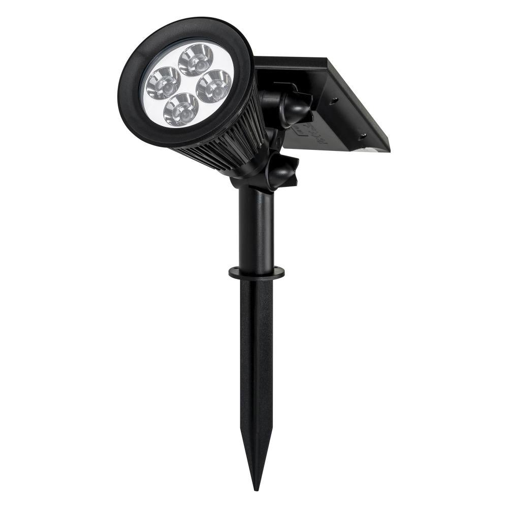 Solar Lighting Direct SLDGS0053 - Solar Powered 2W LED Bright Output Portable Garden Spike Light With Attached Panel IP44 Single Colour-Solar Lighting Direct-Ozlighting.com.au