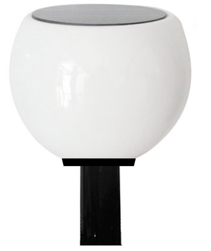 Solar Lighting Direct SLDPL1011/BLK - Solar Powered 3W Poly-Carb Post Top (Retro Fit)-Solar Lighting Direct-Ozlighting.com.au