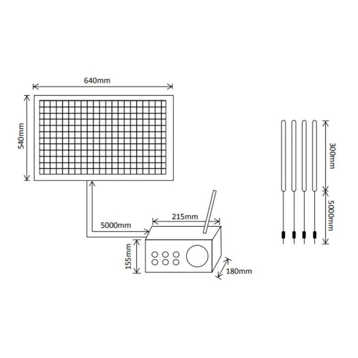 Solar Lighting Direct SLDPLSFM-10W - Solar Powered 10W Portable Lighting System With Radio And Remote-Solar Lighting Direct-Ozlighting.com.au