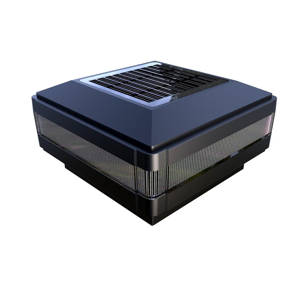 Solar Lighting Direct SLDPT3W - Solar Powered 3W IP65 LED Flat Top Square Exterior Modern Post Top Light-Solar Lighting Direct-Ozlighting.com.au