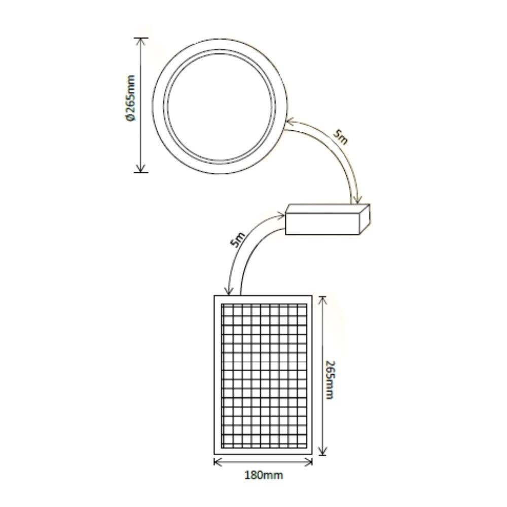 Solar Lighting Direct SLDSKY - Solar Powered 6W LED Skylight Ceiling Light With Sensor IP44 5000K-Solar Lighting Direct-Ozlighting.com.au