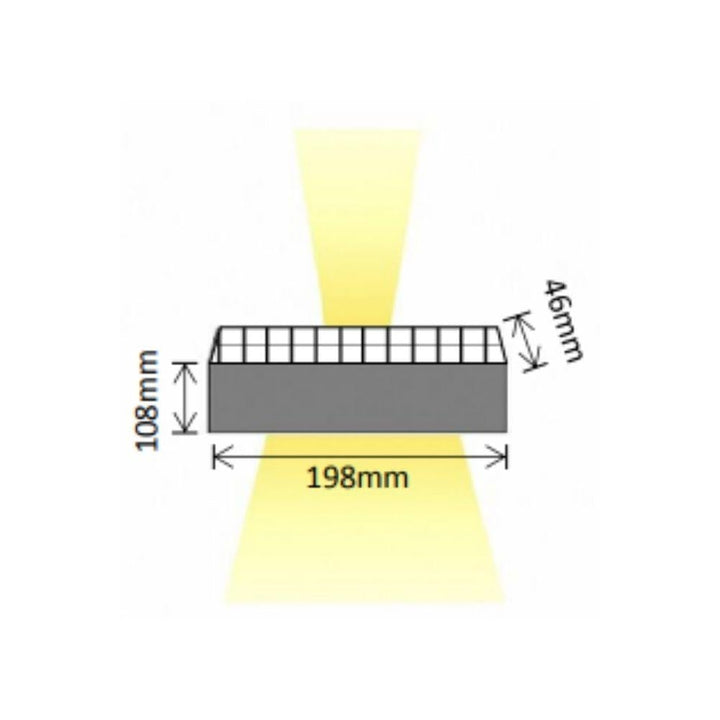 Solar Lighting Direct SLDWL228 - Solar Powered 3.8W LED Modern Exterior Up/Down Wall Light IP44 3000K-Solar Lighting Direct-Ozlighting.com.au