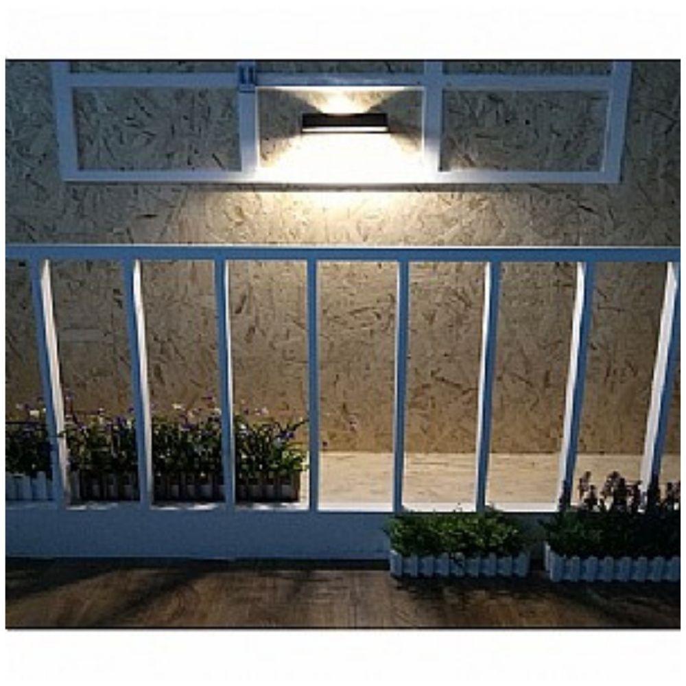 Solar Lighting Direct SLDWL228 - Solar Powered 3.8W LED Modern Exterior Up/Down Wall Light IP44 3000K-Solar Lighting Direct-Ozlighting.com.au