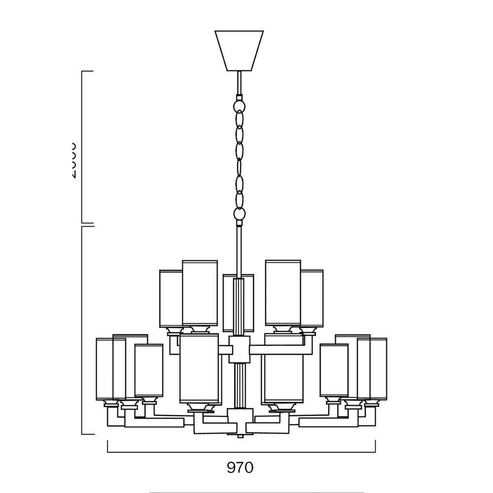 Telbix AHERN - 15 Light Pendant-Telbix-Ozlighting.com.au