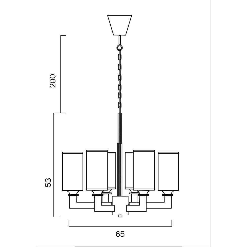 Telbix AHERN - 6 Light Pendant-Telbix-Ozlighting.com.au