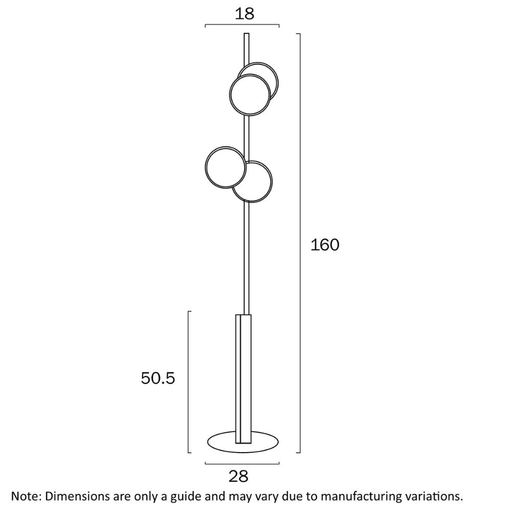 Telbix AMPARO - 12W Floor Lamp-Telbix-Ozlighting.com.au