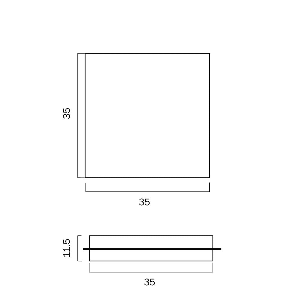 Telbix ANDELA - 25W Round/Square LED Oyster-Telbix-Ozlighting.com.au