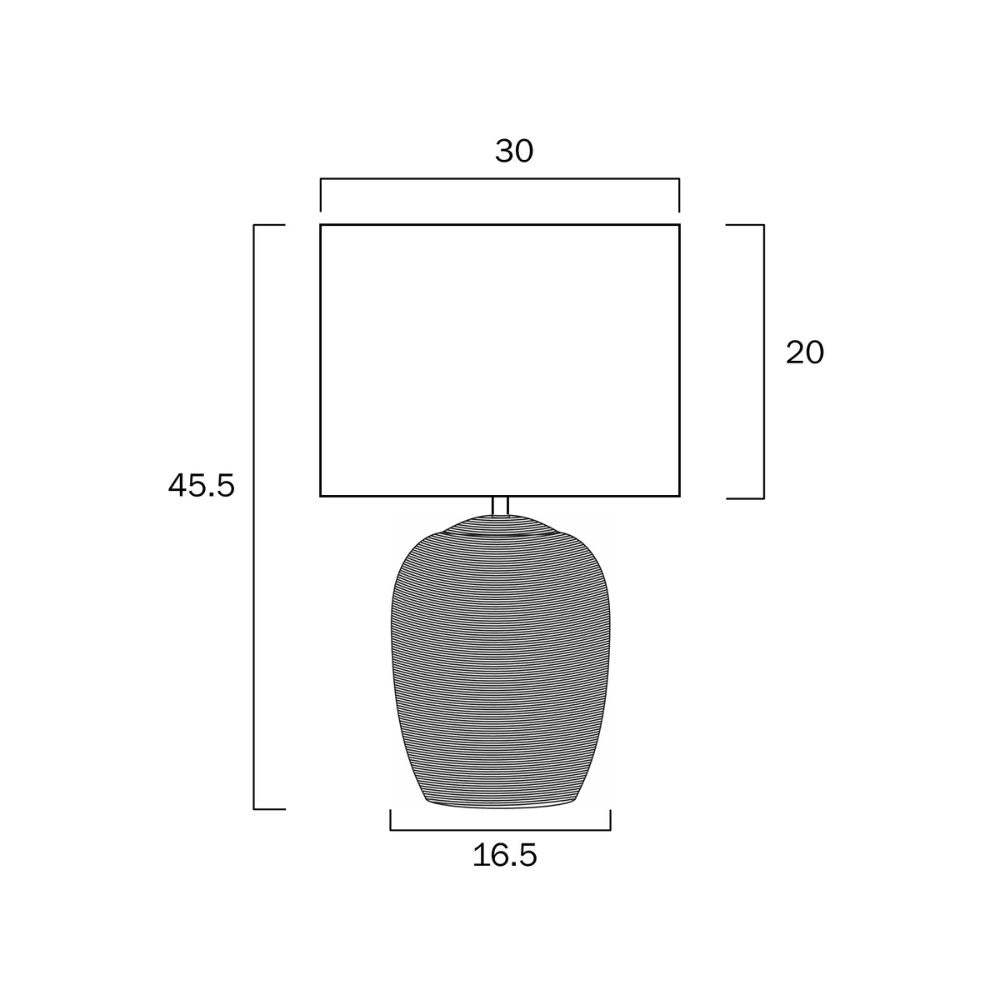 Telbix ARBRO - 25W Ceramic Table Lamp-Telbix-Ozlighting.com.au