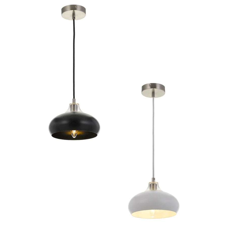 Telbix BECK 20 - 1 Light Metal & Glass Pendant-Telbix-Ozlighting.com.au