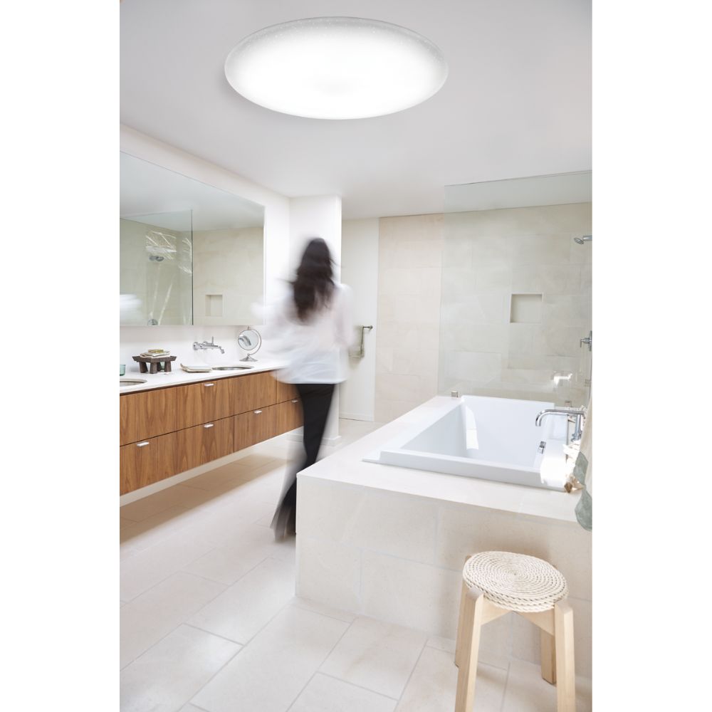 Telbix BLISS 60/77/97 - 50W/80W LED Tri-Colour RF Dimmable Large 60cm/77cm//97cm Oyster Ceiling Light IP20-Telbix-Ozlighting.com.au