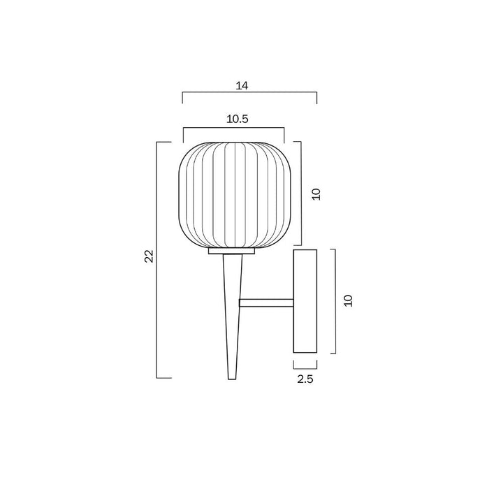 Telbix BOBO 1 - 3W Wall Light-Telbix-Ozlighting.com.au