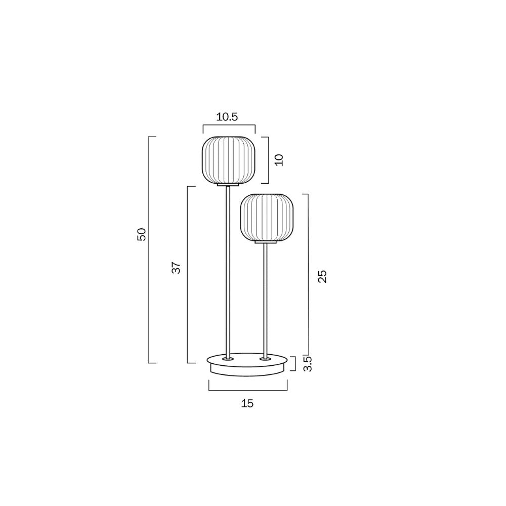 Telbix BOBO 2 - 6W Table Lamp-Telbix-Ozlighting.com.au