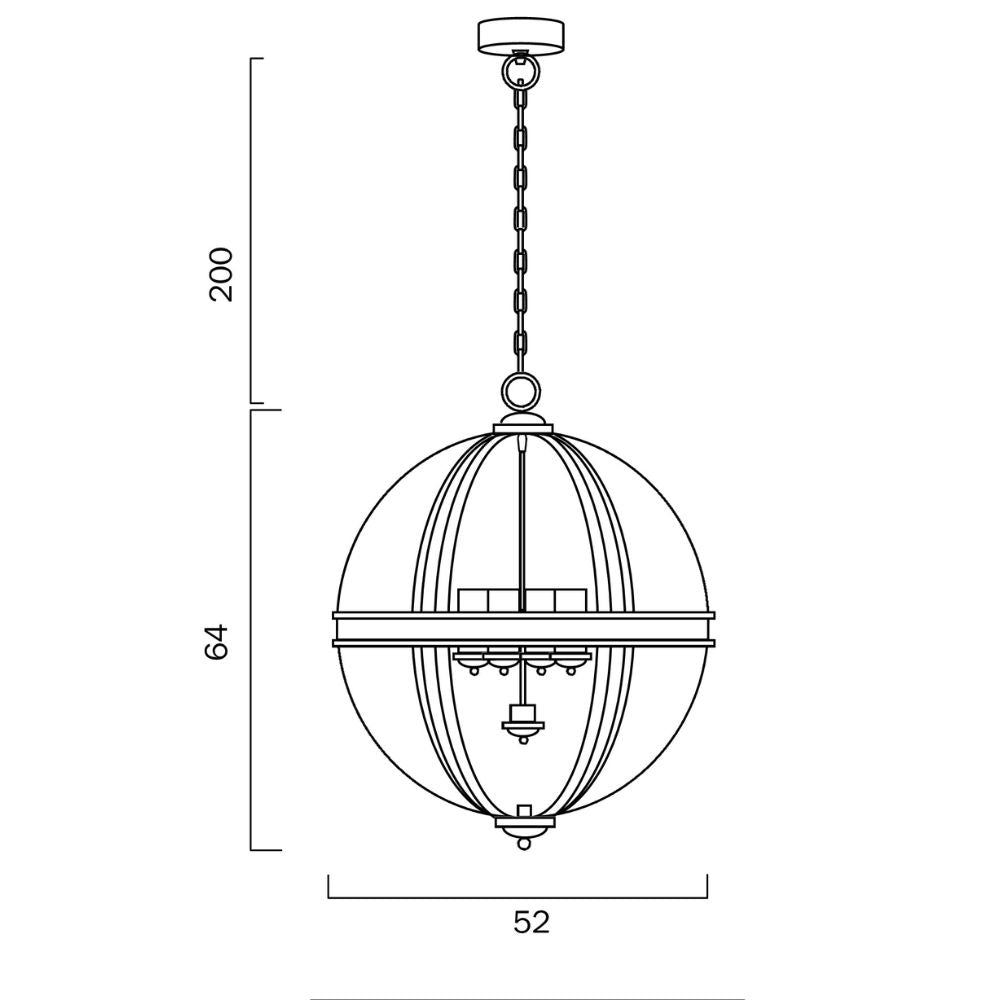 Telbix BODUM - 4 Light Pendant-Telbix-Ozlighting.com.au