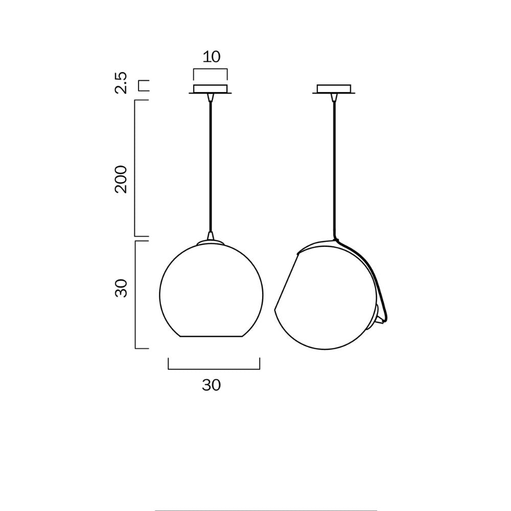 Telbix BONDI 30 - 1 Light Pendant-Telbix-Ozlighting.com.au