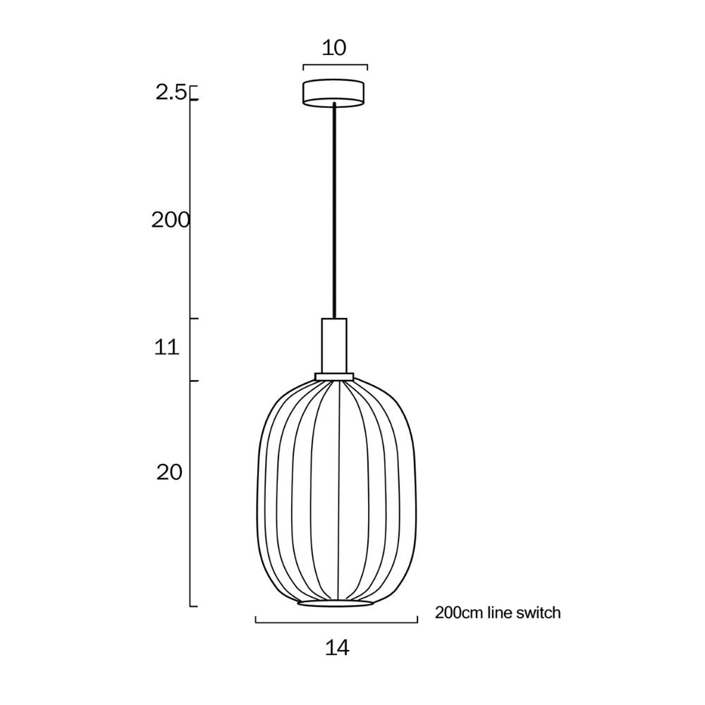 Telbix BONURA 14 - 1 Light Pendant-Telbix-Ozlighting.com.au