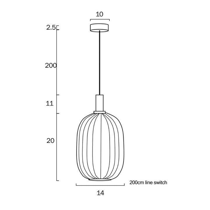 Telbix BONURA 14 - 1 Light Pendant-Telbix-Ozlighting.com.au